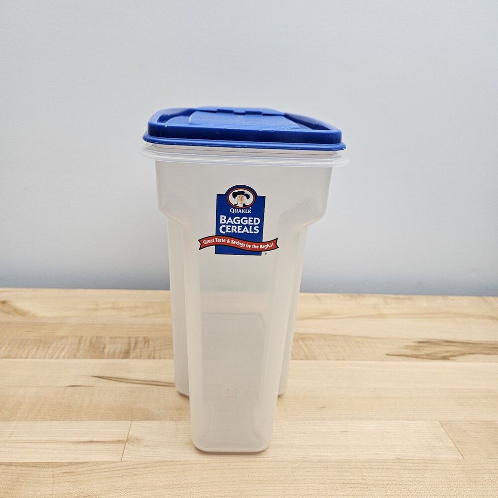 Rubbermaid Servin' Saver 1.3 Gal Bagged Cereal Container RARE QUAKER OATS LOGO